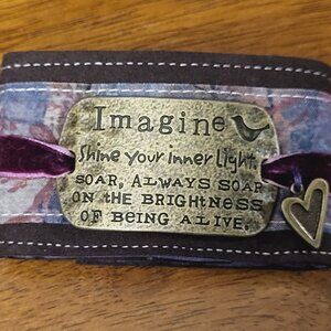 Kelly Rae Roberts Bracelet ~ “Jan’s Hallmark” ~ “Imagine” ~ NWT
